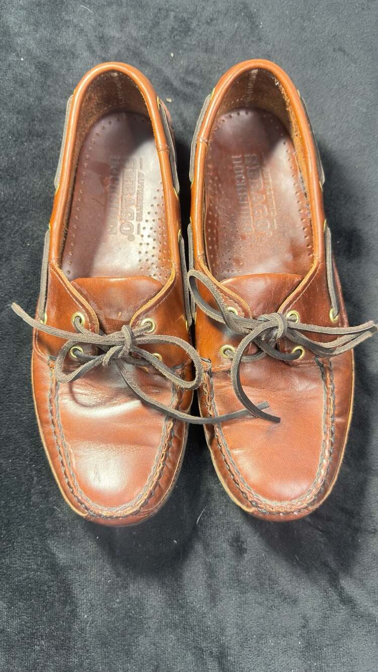 Sebago Docksides Brown Leather Boat Shoes